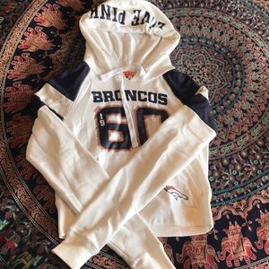VS PINK Denver Broncos crop hoodie